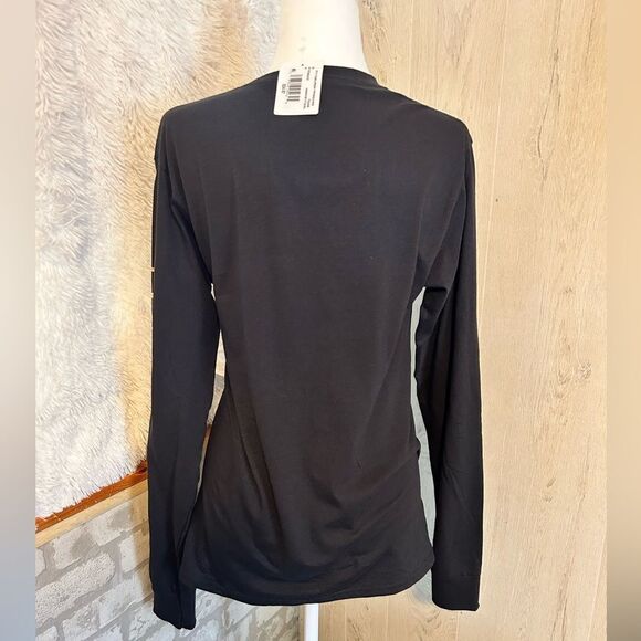 Mens Pittsburgh Penguins long sleeve logo black and gold Shirt size small - Picture 3 of 7